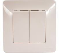 2-клавишный переключатель Systeme Electric BLANCA, С/У, cх.6+6, 10А, 250B, МОЛОЧНЫЙ BLNVS106602