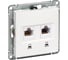 Двойная розетка Systeme Electric W59, телефонная, RJ11, 160В, 1А, БЕЛЫЙ RSI-251TT-1-86 1