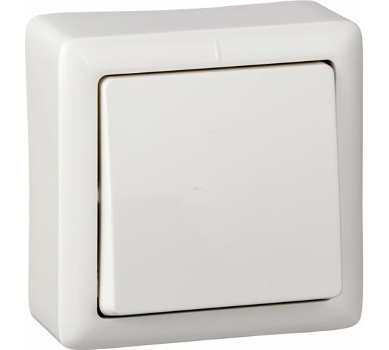 1-клавишный выключатель Systeme Electric ХИТ, О/У, 6А, 250В, белый VA16-131I-B