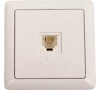 Телефонная розетка Systeme Electric ХИТ, О/У, RJ11, белый RT-4A3-B