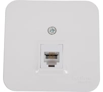 Телефонная розетка Systeme Electric BLANCA, О/У, RJ11, молочный BLNIA011002