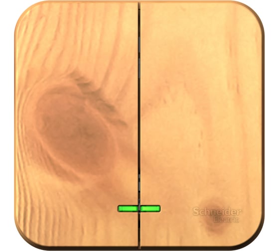 Выключатель Systeme Electric ( Schneider Electric) BLANCA О/У 2-клавишный, 10А, 250B, ЯСЕНЬ BLNVA105005 1