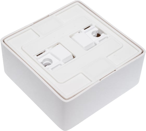 Розетка Systeme Electric ХИТ, О/У, без заземления, без шторок, белый RA10-131I-B