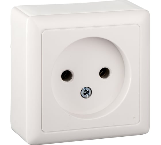 Розетка Systeme Electric ХИТ, О/У, без заземления, без шторок, белый RA10-131I-B 1