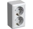 Двойная розетка Systeme Electric (Schneider Electric) с заземлением Хит, 16 А, 250 В, Белый RA16-238I-B 2