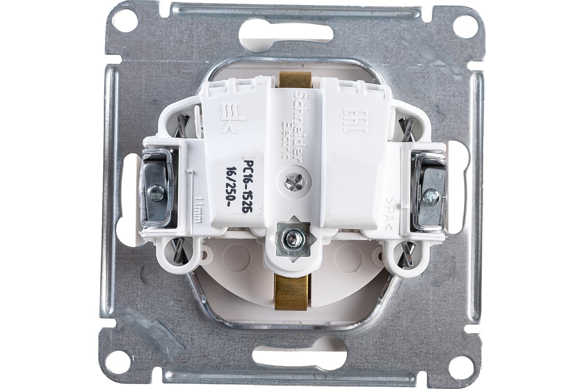 Розетка Systeme Electric W59 AQUA, с заземлением, со шторками, 16А ...
