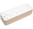 Розетка Systeme Electric BLANCA, О/У, 4-я, с заземлением, со шторками, титан BLNRA011414 4