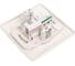 Двойная розетка Systeme Electric BLANCA, С/У, комплект RJ45 категория 5E + телефонный RJ11, молочный BLNIS045112 4