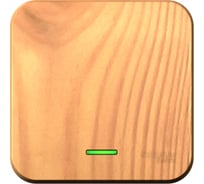 1-клавишный переключатель Systeme Electric BLANCA, О/У, cх.6, с подсветкой,10А, 250B, ясень BLNVA106115