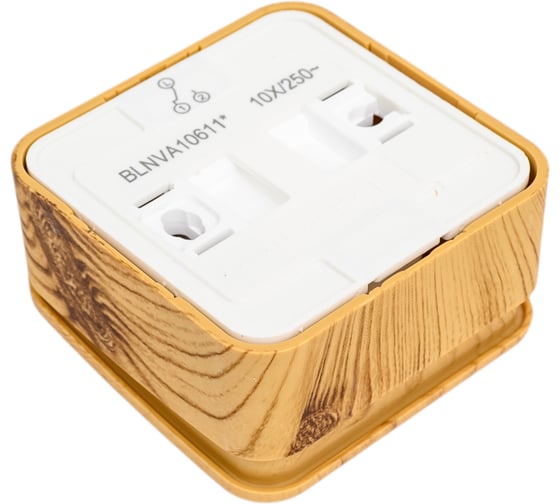1-клавишный переключатель Systeme Electric BLANCA, О/У, cх.6, с подсветкой,10А, 250B, ясень BLNVA106115
