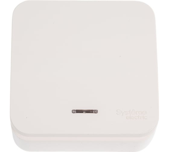 1-клавишный переключатель Systeme Electric BLANCA, О/У, cх.6, с подсветкой, 10А, 250B, молочный BLNVA106112