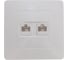 Двойная розетка Systeme Electric BLANCA, С/У, компьютерная, RJ45, категория 5E, молочный BLNIS045452 1