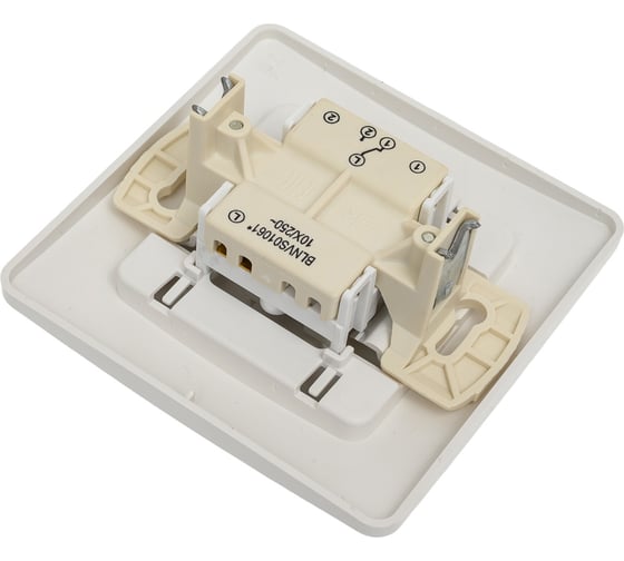 1-клавишный переключатель Systeme Electric BLANCA, С/У, cх.6, с подсветкой, 10А, 250B, белый BLNVS010611