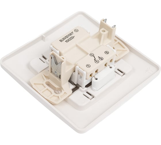 1-клавишный переключатель Systeme Electric BLANCA, С/У, cх.6, с подсветкой, 10А, 250B, белый BLNVS010611