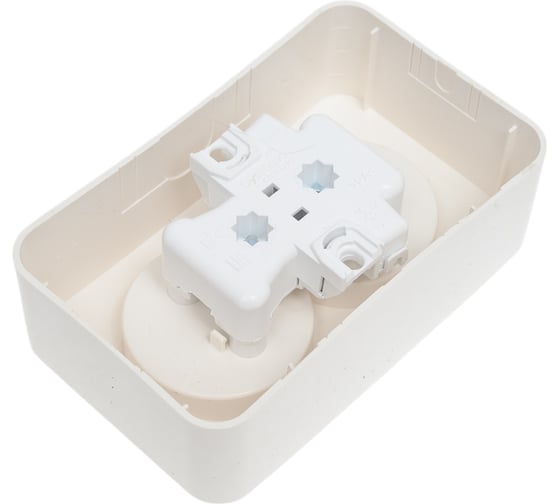 Двойная розетка Systeme Electric BLANCA, О/У, без заземления, без штор, 16А, 250В, молочный BLNRA000202