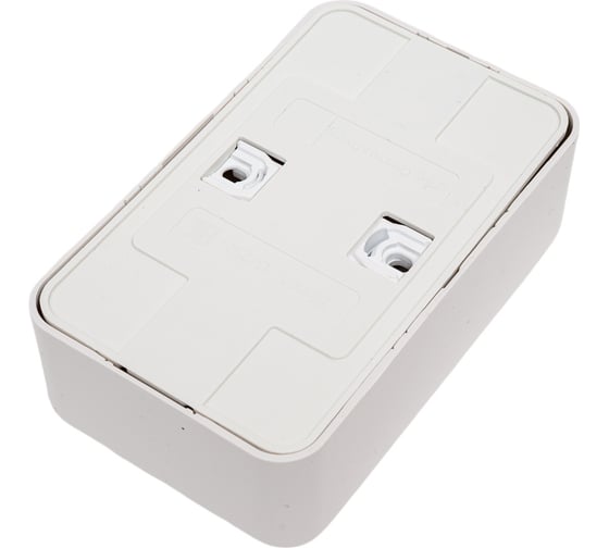 Двойная розетка Systeme Electric BLANCA, О/У, без заземления, со шторками, белый BLNRA001211