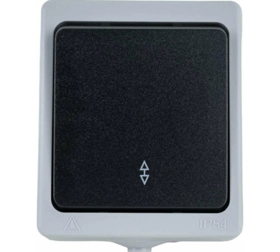 Одинарный выключатель накладной HOROZ ELECTRIK на два контакта ATOM 1-GANG TWO WAY SWIT 10A/250V IP54 112-100-0007 HRZ01001529