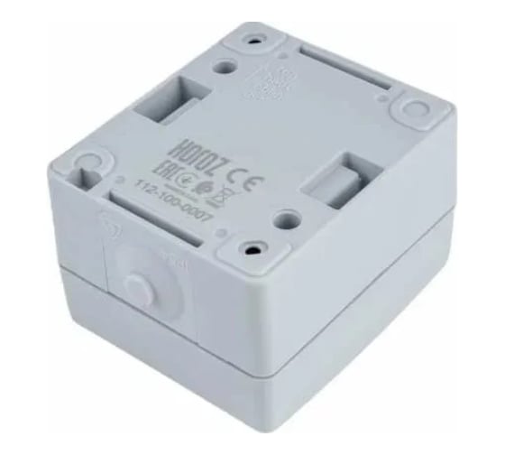 Одинарный выключатель накладной HOROZ ELECTRIK на два контакта ATOM 1-GANG TWO WAY SWIT 10A/250V IP54 112-100-0007 HRZ01001529