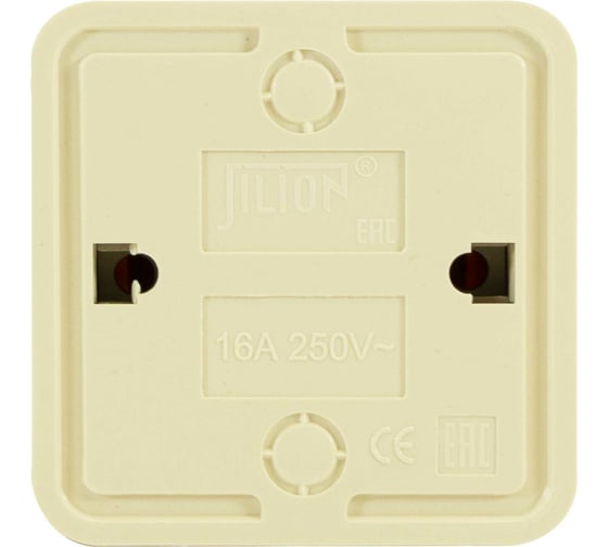 Розетка Jilion 1 гнездо без заземления дуб 9533474