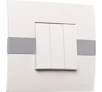 Выключатель 3 клавишный MONO ELECTRIC Eco Зеленый 101-030101-114