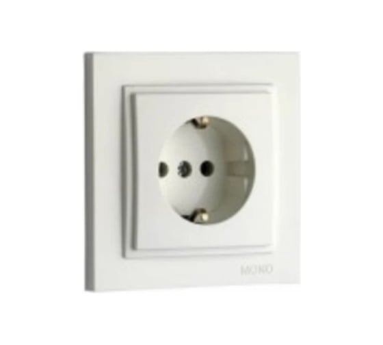 Розетка Mono Electric L / D Механизм с/з с крышкой (керамика) Бронза 500-002308-118 1