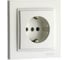 Розетка Mono Electric L / D Механизм с/з с крышкой (керамика) Кремовая 500-001708-118 1