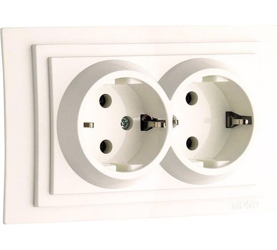 Розетка Mono Electric Larissa 2-я с/з Дуб 103-313104-120 1