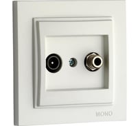 Розетка Mono Electric Despina Тv-Sat проходная Титан 102-222205-139