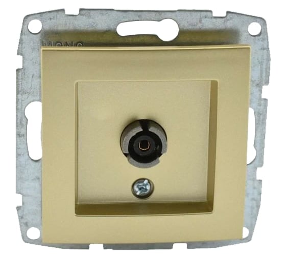 Розетка Mono Electric L / D Механизм Tv конц. с Экраном Белая 500-001905-138 1