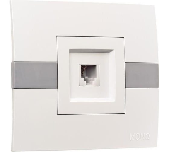 Розетка Mono Electric Eco Телефонная цифровая (623K Cat3) Желтая 101-090104-124 1