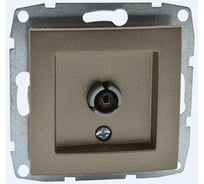 Розетка Mono Electric L / D Механизм Тv-Sat спутниковая проходная Серебро 500-002105-139
