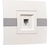 Розетка Mono Electric Eco Телефонная цифровая (623K Cat3) Светло-сиреневая 101-100104-124