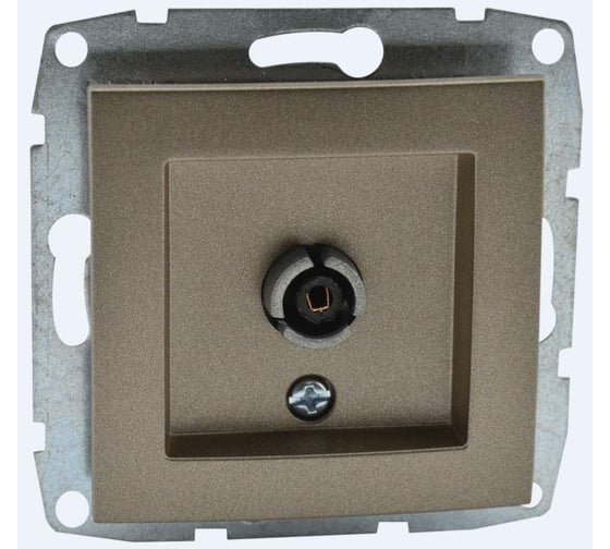 Розетка Mono Electric L / D Механизм Тv-Sat спутниковая проходная Бронза 500-002305-139 1