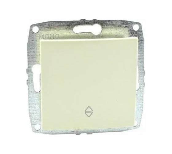 Механизм проходного выключателя 1 клавишного MONO ELECTRIC L / D Кремовый 500-001725-109 1