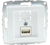 Розетка Usb MONO ELECTRIC L / D Механизм Белая 500-001905-144