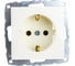 Розетка MONO ELECTRIC L / D Механизм с заземлением, с защитой для детей, (керамика) Кремовая 500-001708-119 1