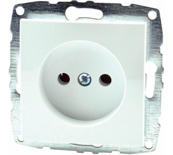 Розетка MONO ELECTRIC L / D Механизм без заземления, Белая 500-001922-116 1