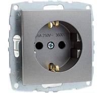 Розетка MONO ELECTRIC L / D Механизм с заземлением, Антрацит 500-002421-117