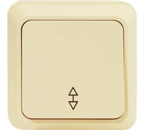 Проходной одноклавишный выключатель Jilion бежевый 9533403