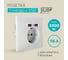 Розетка Jilion 1 гнездо с заземлением с USB, белый 9533166 2