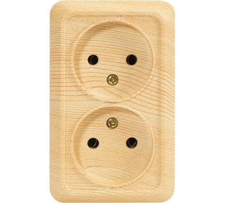 Розетка Jilion 2 гнезда без заземления дуб 9533490