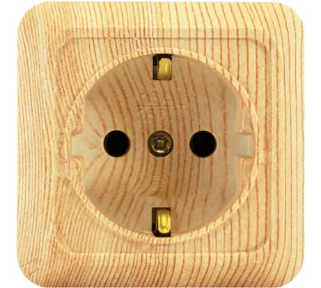 Розетка Jilion 1 гнездо с заземлением дуб 9533478