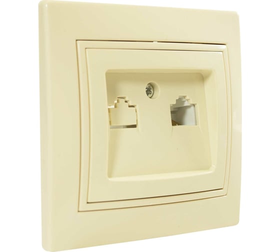 Интернет розетка Jilion RJ45 бежевый 9533193