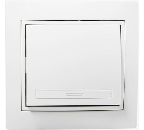 Одноклавишный выключатель Jilion белый 9533116