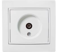 Телевизионная розетка Jilion белый 9533184