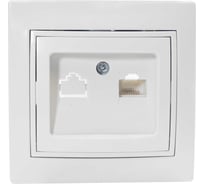 Интернет розетка Jilion RJ45 белый 9533192