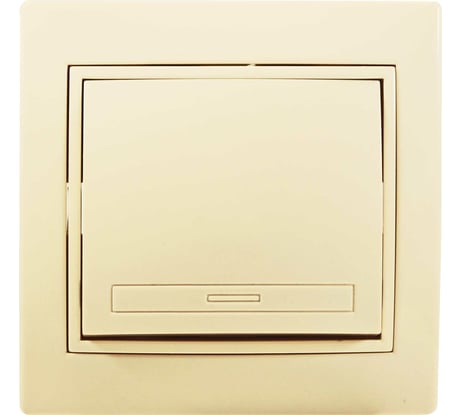 Одноклавишный выключатель Jilion бежевый 9533117
