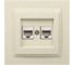 Розетка компьютерная 2-местная MONO ELECTRIC Despına (2хRj45 Cat 6) Слоновая Кость 102-010005-126 1