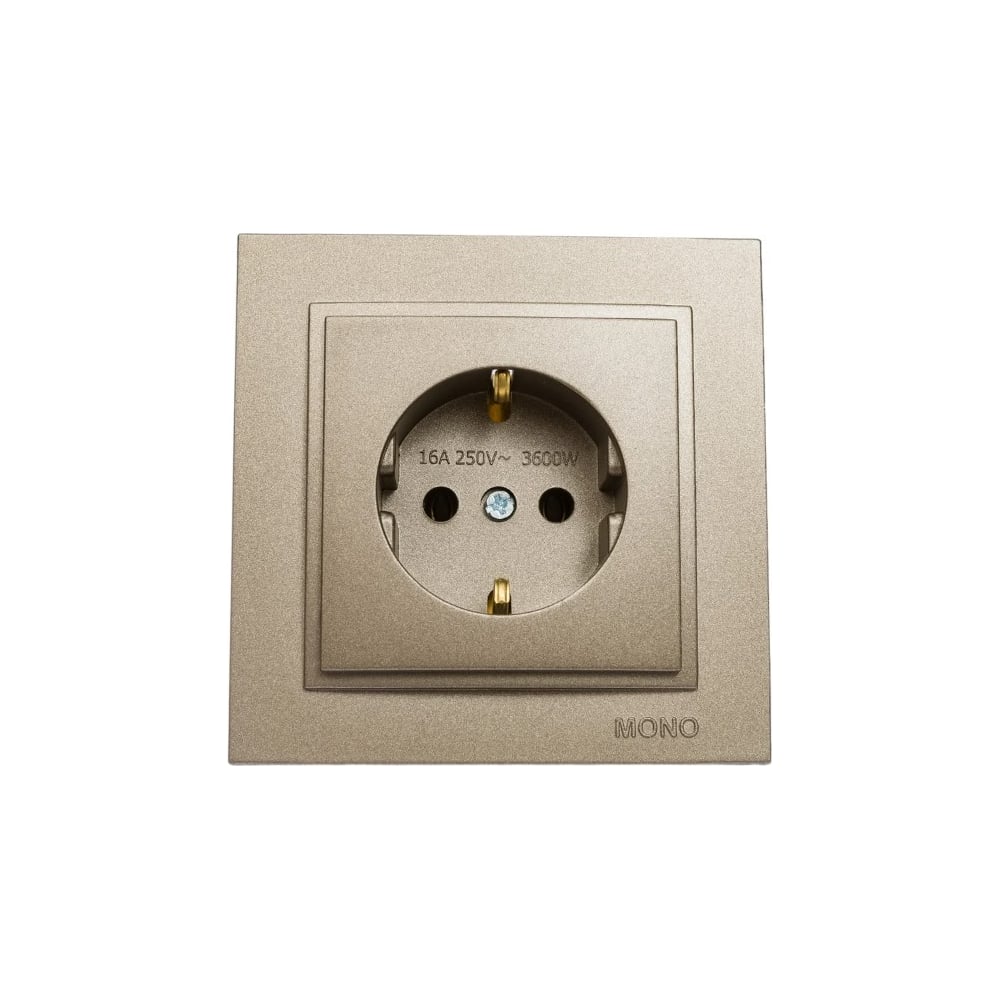 Розетка MONO ELECTRIC Despına с заземлением, (керамика) Бронза 102 ...