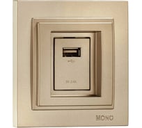 Розетка Usb MONO ELECTRIC Despina Титан 102-222205-144